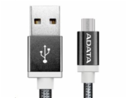 ADATA Micro USB kabel pletený 1m černý