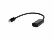 GEMBIRD Kabel red. miniDisplayport na HDMI, M/F, černá
