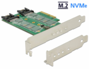 DeLOCK PCI Express karta > 3 x M.2 slot, řadič