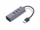 i-tec USB 3.0 Metal HUB 3 Port + Gigabit Ethernet Adapter
