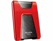 ADATA Externí HDD 2TB USB 3.1 DashDrive Durable HD650, červený (gumový, nárazu odolný)