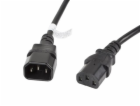 Lanberg IEC 320 C13 - C14 napájecí kabel, 3m, černý (CA-C...