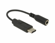 DeLOCK USB 2.0 adaptér, USB-C zástrčka > 3,5mm jack