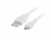 Lanberg CA-USBM-10CC-0018-W USB cable 1.8 m USB 2.0 Micro-USB B USB A White