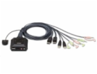 ATEN CS-22DP 2-portový USB DisplayPort KVM přepínač s vol...
