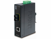 Planet IFT-802TS15 optický konvertor, SC singlemode 15km, DIN, IP30, -40 až 75 st.C