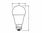 Osram LED žárovka E27  9,5W 2700K 806lm VALUE A60-klasik matná