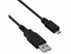 Akyga kabel USB A-MicroB/1.8m/černá