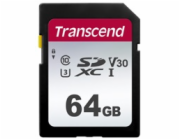 TRANSCEND SDXC karta 64GB 300S, UHS-I U3 V10 (R:100/W:25 MB/s)