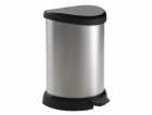 Curver® DECO BIN 15 litrů, stříbrná/černá, na odpadky