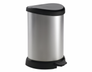 Curver® DECO BIN 15 litrů, stříbrná/černá, na odpadky
