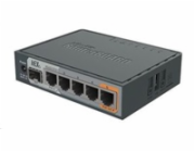 MikroTik RouterBOARD hEX S, 880MHz dual-core CPU, 256MB RAM, 5x LAN, 1x SFP, PoE in/out,USB,microSD slot, vč. L4 licence