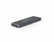 GEMBIRD externí box pro M.2 disky, USB 3.0, hliník, černá