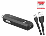 AVACOM NACL-QC2XC-KK AVACOM CarMAX 2 nabíječka do auta 2x Qualcomm Quick Charge 2.0, černá barva (USB-C kabel)
