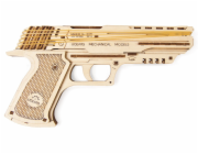 Hračka Ugears 3D dřevěné mechanické puzzle Wolf-01 Pistol