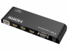 PremiumCord HDMI switch 3:1, 4K@60Hz, dálkové ovl.