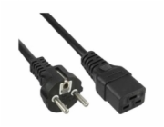 PremiumCord kabel síťový k počítači 230V 16A 1,5m  IEC 320 C19 konektor