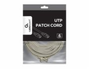 Gembird patch kábel Cat6 UTP, 10 m, šedý