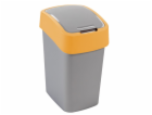 Curver® FLIP BIN 25 litrů, šedá/stříbrná/žlutá, na odpadky