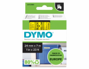 Dymo D1 paska 24 mm x 7 m  cerna na zlute 53718