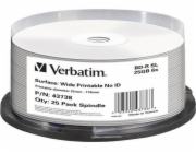 VERBATIM BD-R(25-pack)Blu-Ray/spindle/6x/25GB/Printable/No ID