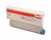 C823 / 833/843 toner 7k žlutý 46471101