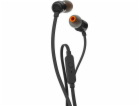 JBL Tune 110 - black (Pure Bass, plochý kabel, mikrofon)