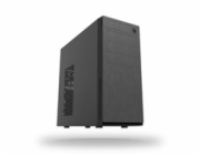 CHIEFTEC skříň Elox Series HC-10B, Miditower, USB 3.0, Black with Hair brush design front panel, bez zdroje