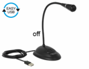 Delock - Mikrofon - USB - černá