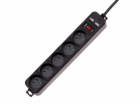 Akyga Přepěťová ochrana 250V/50Hz/1.5 m/černá prodlužovačka