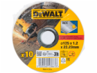 Dewalt kovový řezný kotouč 125x1,2x22,2mm 10 kusů Inox (D...