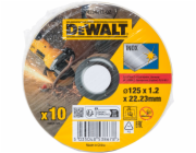 Dewalt kovový řezný kotouč 125x1,2x22,2mm 10 kusů Inox (DT42340TZ-QZ)