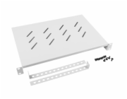 LANBERG 19" FIXED SHELF 1U/483X300MM MAX LOAD CAPACITY UP TO 25KG GREY  