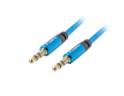 Lanberg Jack 3,5mm - Jack 3,5mm 2m kabel modrý (CA-MJMJ-10CU-0020-BL)