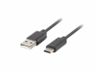 Lanberg USB-C - USB A kabel 0,5 m černý (CA-USBO-10CU-000...