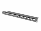 Lanberg Patch panel prázdný 24 portů 1U 19palcový černý p...