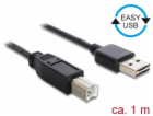 Kabel DeLOCK EASY-USB 2.0, zástrčka USB-A > zástrčka USB-B
