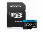 ADATA MicroSDHC karta 256GB UHS-I Class 10, Premier + ada...