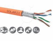 Instalační kabel Solarix CAT7A SSTP LSOHFR B2ca-s1,d1,a1 500m/cívka SXKD-7A-1200-SSTP-LSOHFR-B2ca
