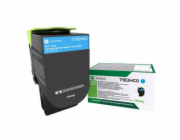 Lexmark X417 - Vysoká výtěžnost - azurová - originální - kazeta s barvivem LCCP, LRP - pro Lexmark CS417dn, CS517de, CX417de