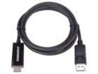 PremiumCord DisplayPort - HDMI kabel 5m černý (kportadk01...