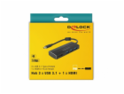 DeLOCK USB 3.2 Gen 1 hub, USB-C zástrčka > 3x USB-A zásuv...
