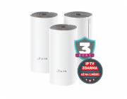 TP-Link Deco E4 (3-pack) Dvoupásmový (2,4 GHz / 5 GHz) Wi-Fi 5 (802.11ac) Bílá, Šedá 2 Vnitřní