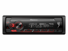 Pioneer MVH-S320BT autorádio s USB a Bluetooth červené