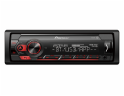 Pioneer MVH-S320BT autorádio s USB a Bluetooth červené