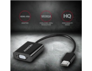 AXAGON RVH-VGAN, HDMI -> VGA redukce / adaptér, FullHD, audio výstup, micro USB nap. konektor