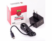 Zdroj Raspberry napájecí adaptér 3A pro Rpi 4, černý