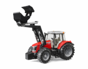 Bruder Traktor MASSEY FERGUSON 7624 s čelním nakladačem