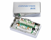 Spojovací box STP Cat5E narážecí, stříbrná