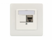 Digitus Frontplatte und Einbaurahmen für Multimedia / Keystone Module (weiß)